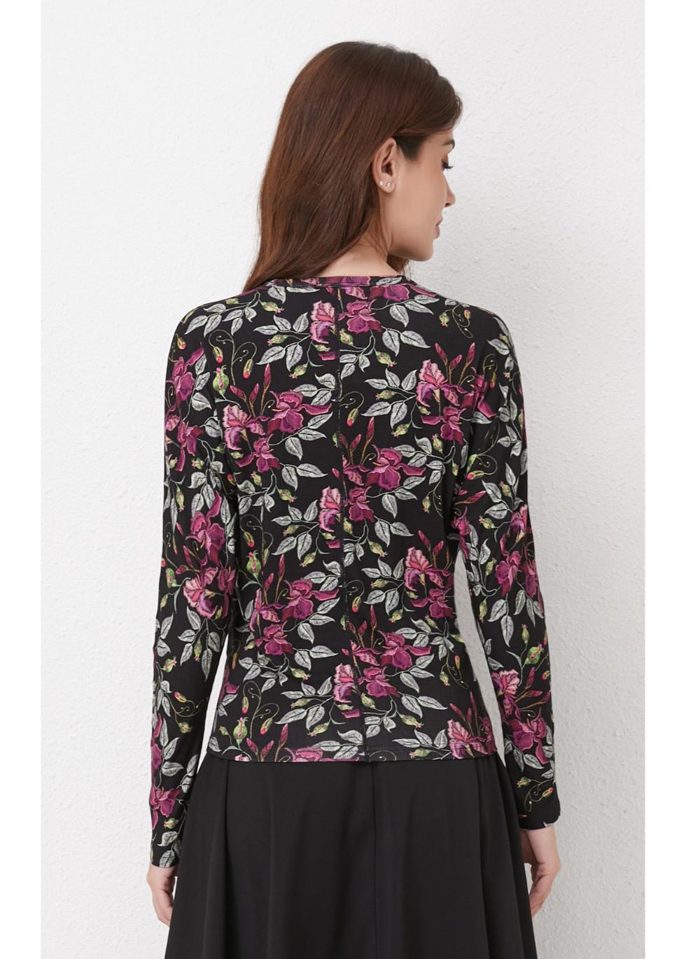 Plum Garden Knit Top
