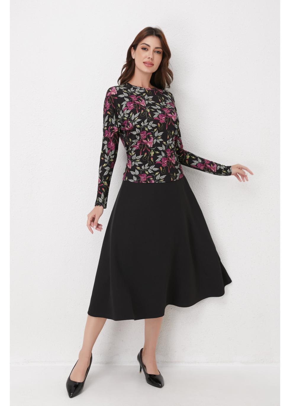 Plum Garden Knit Top