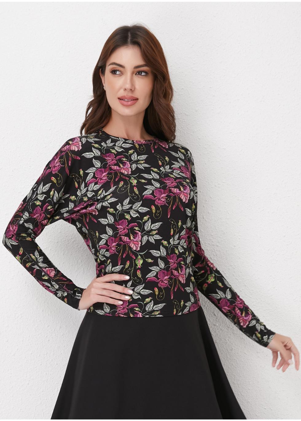 Plum Garden Knit Top