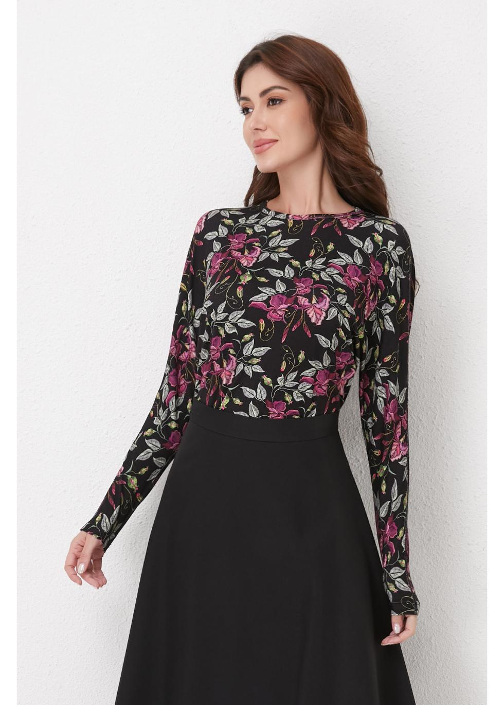 Plum Garden Knit Top
