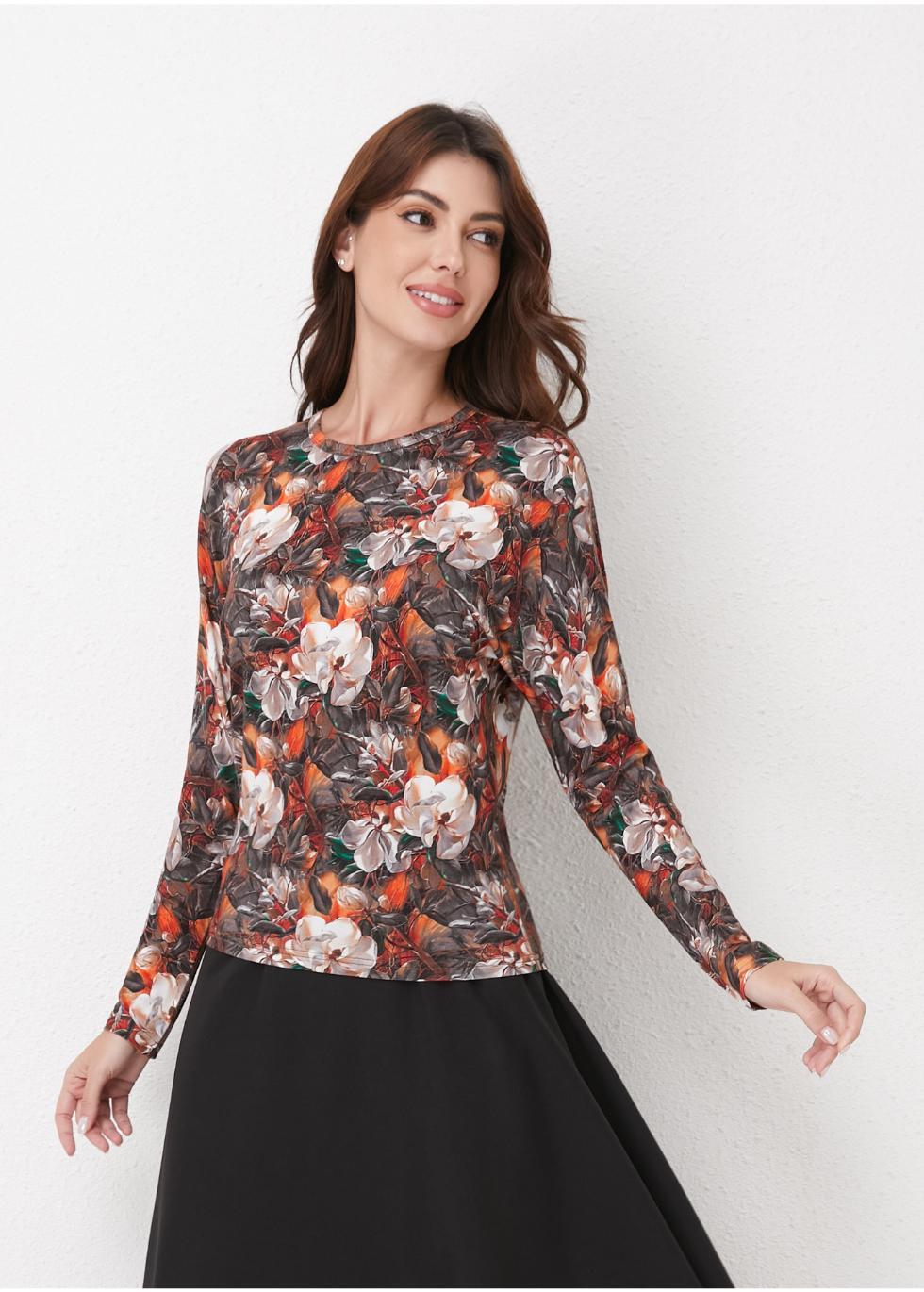 Autumn Bloom Knit Top