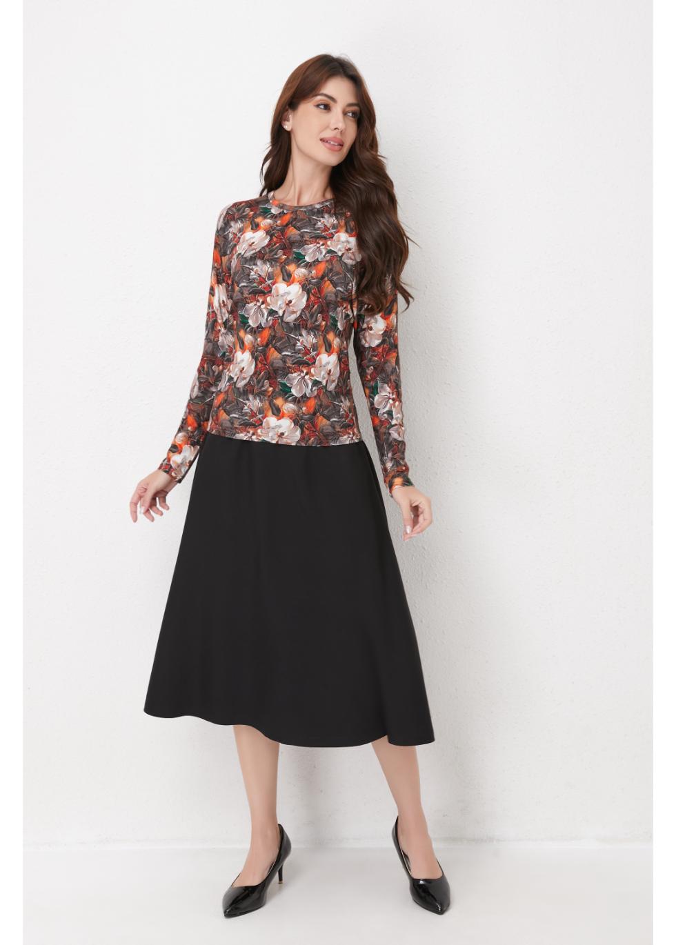 Autumn Bloom Knit Top