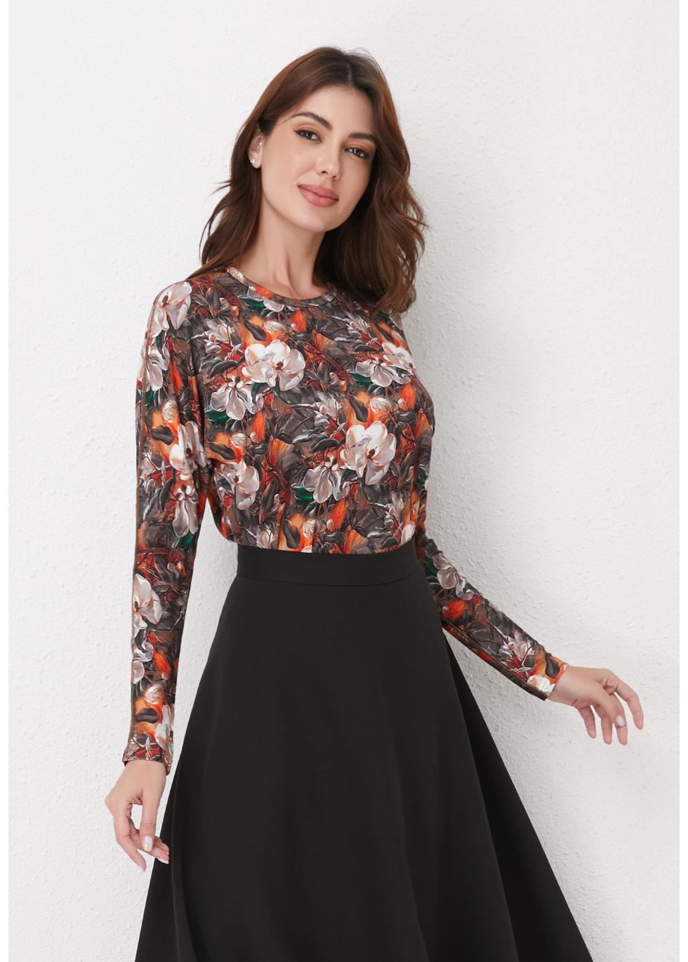 Autumn Bloom Knit Top