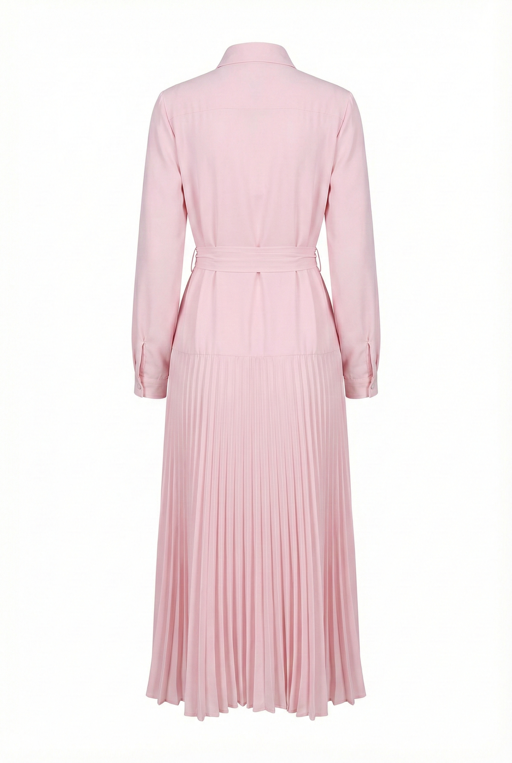 Blush Pleated Grace Midi Dress - MissFinchNYC