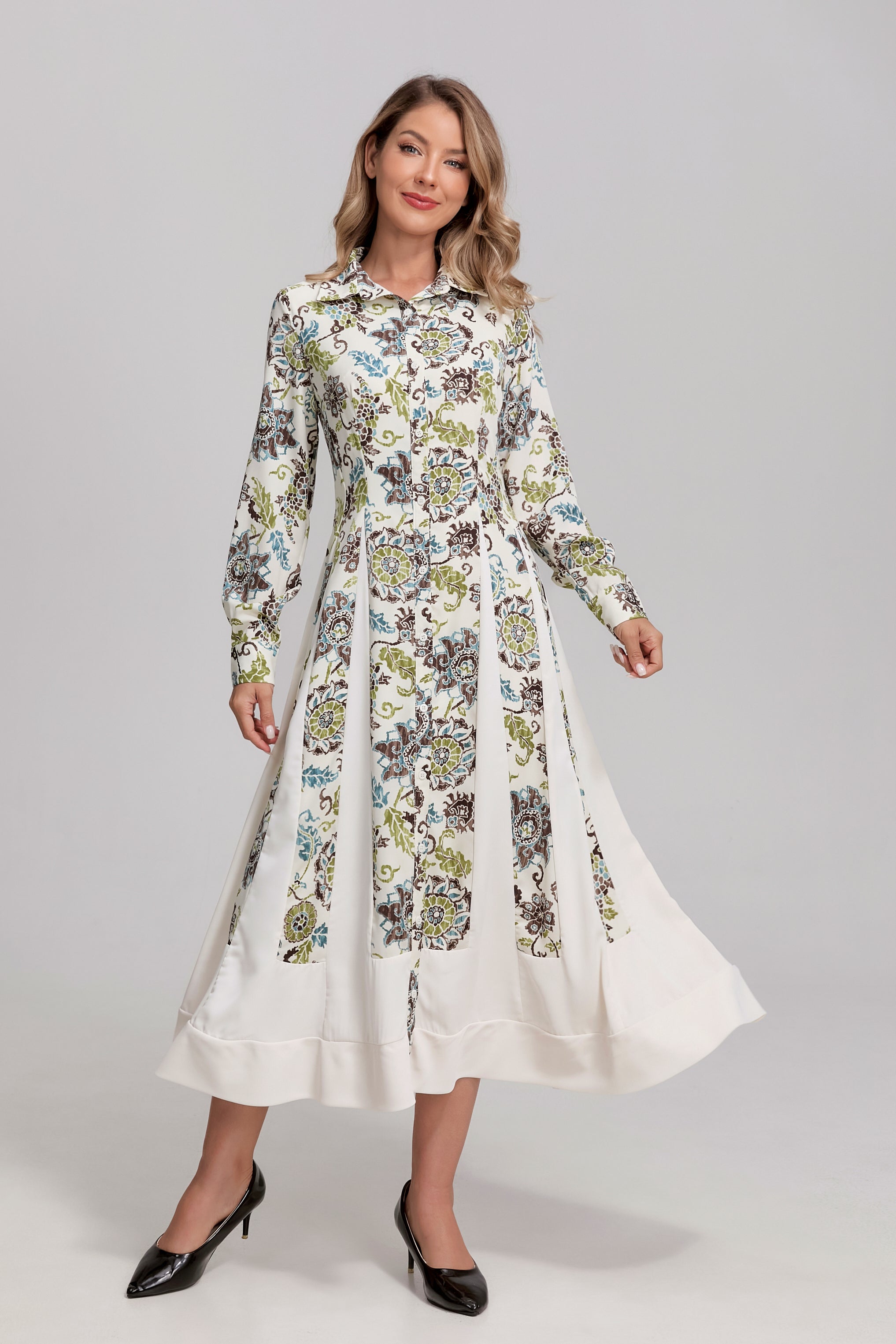 Antique Garden Midi Dress - MissFinchNYC