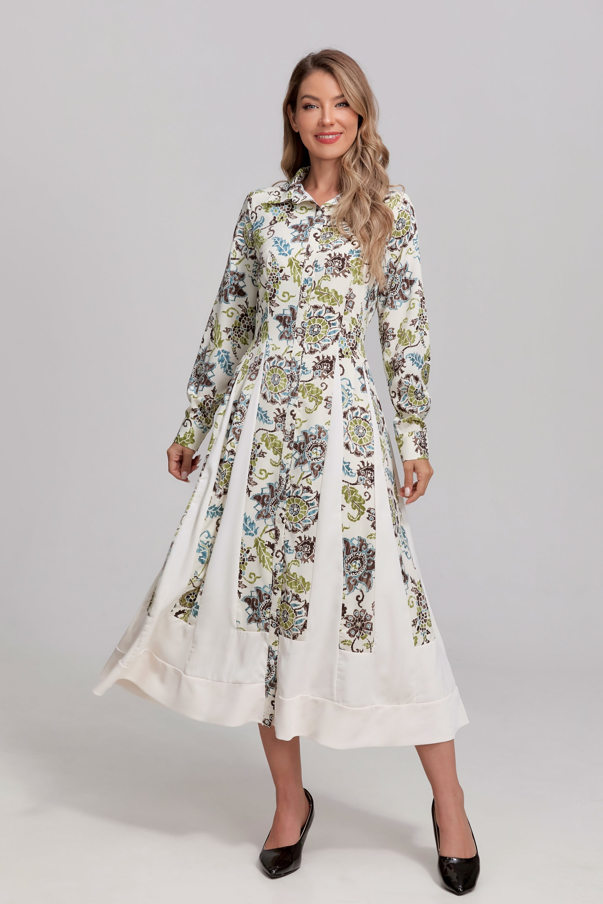 Antique Garden Midi Dress - MissFinchNYC