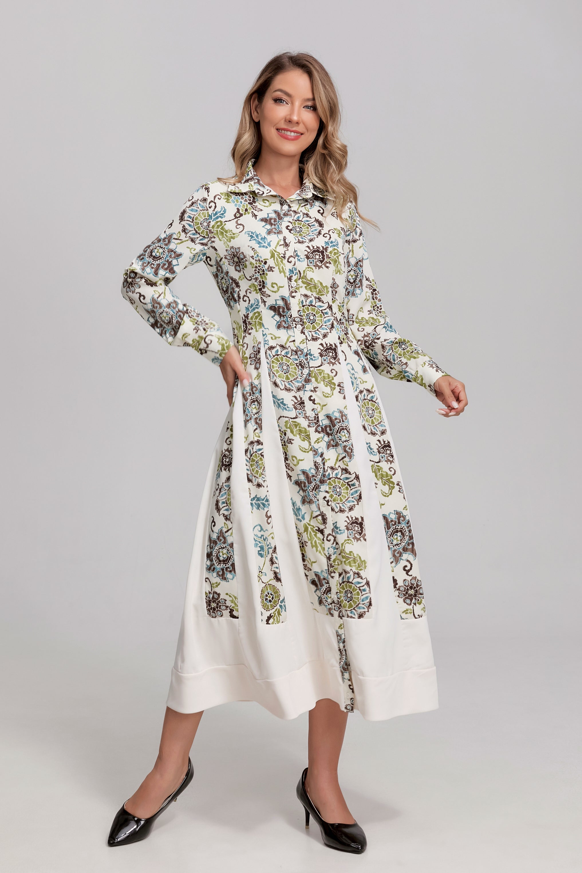 Antique Garden Midi Dress - MissFinchNYC