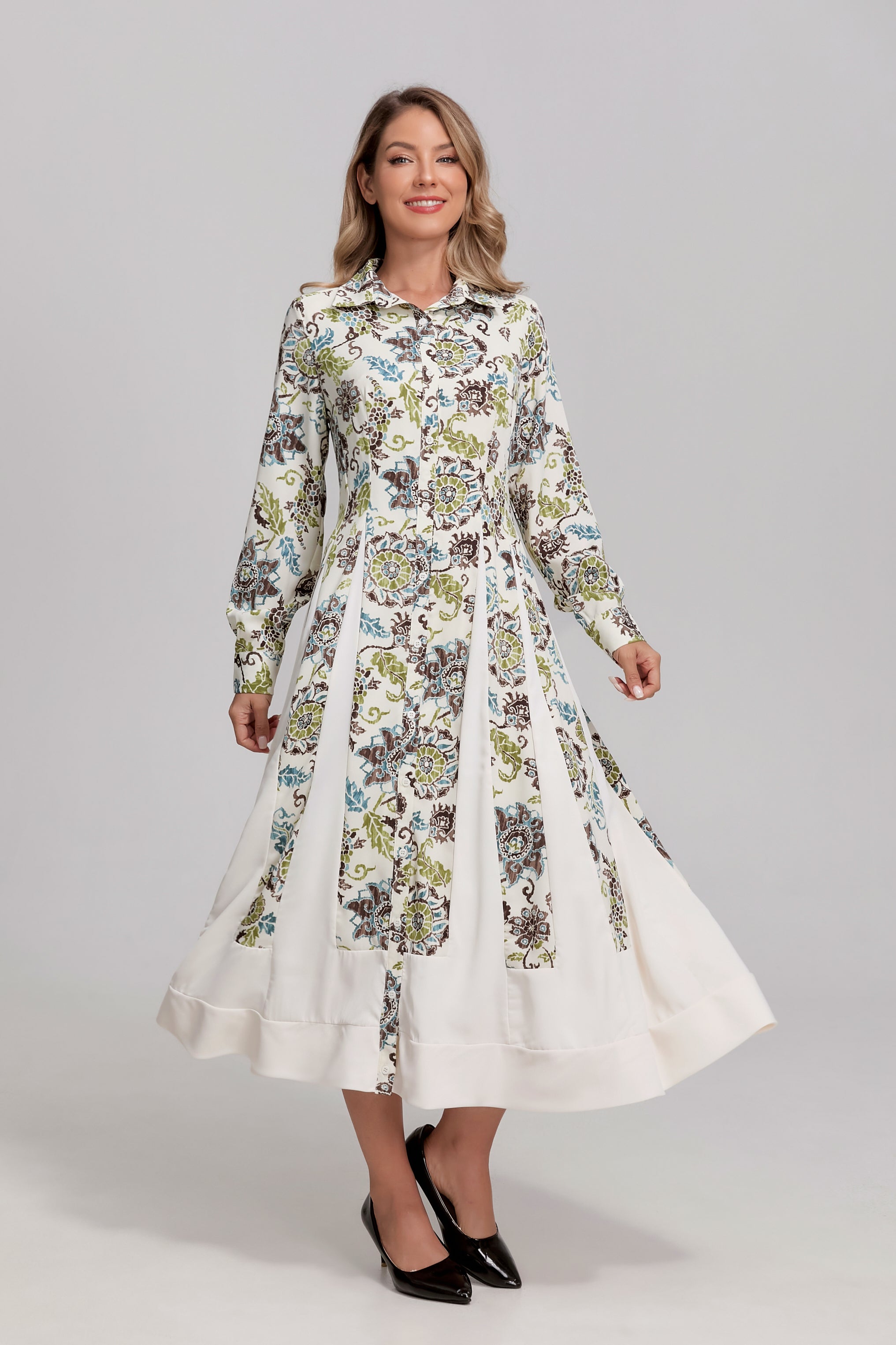 Antique Garden Midi Dress - MissFinchNYC