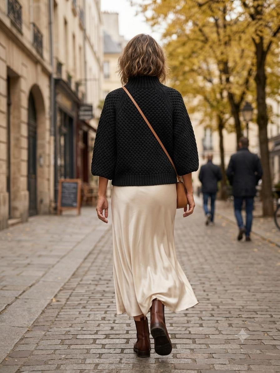 Made in Italy Wool & Alpaca Blend Chunky Knit Sweater (Copy)