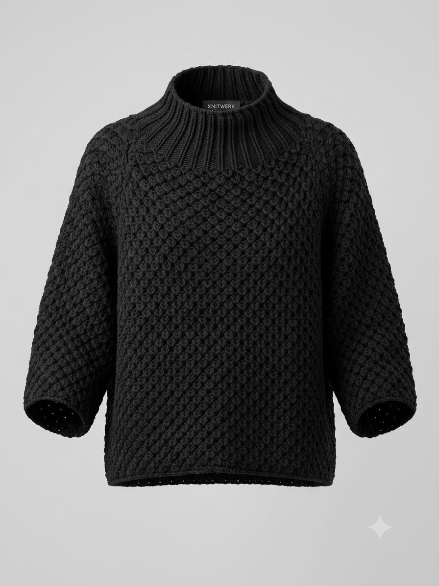 Made in Italy Wool & Alpaca Blend Chunky Knit Sweater (Copy)