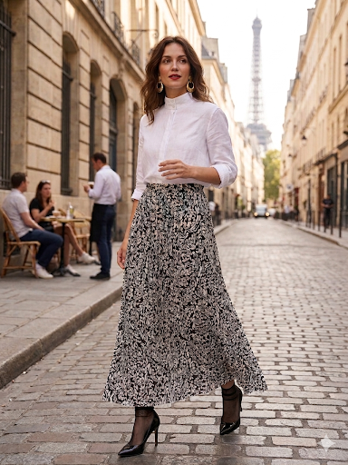 The Parisian Promenade Skirt