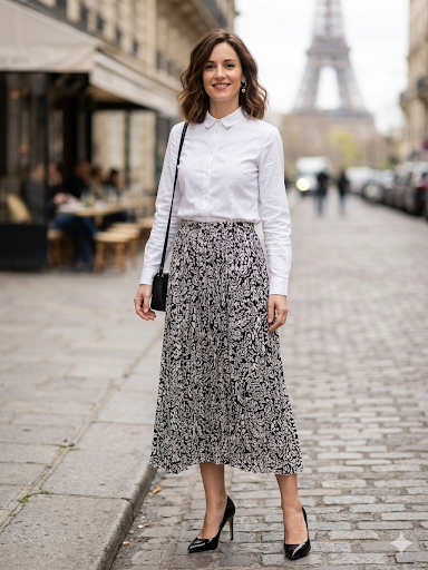 The Parisian Promenade Skirt