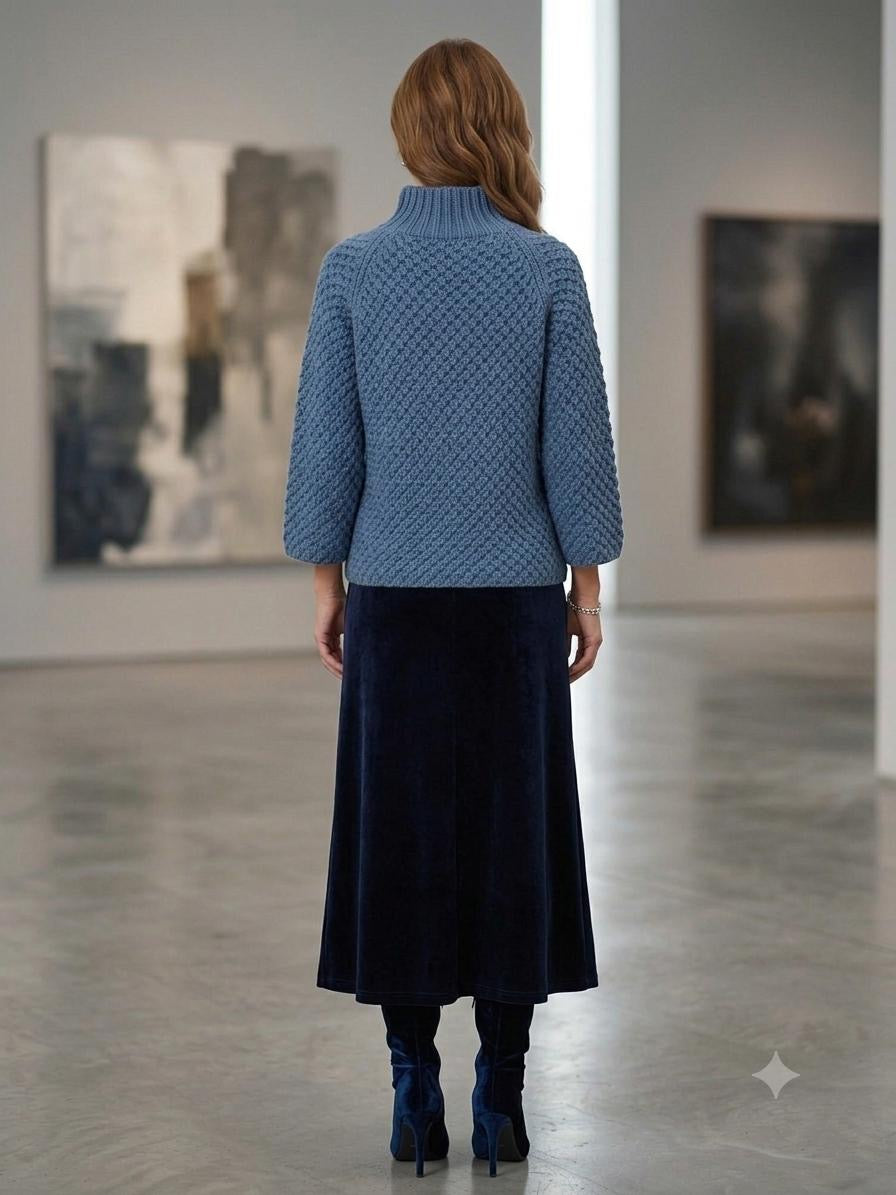 Made in Italy Wool & Alpaca Blend Chunky Knit Sweater