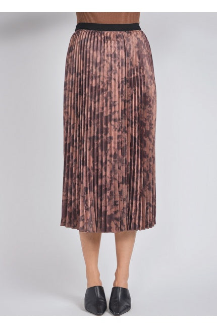 Elegant Abstract Pleated Skirt