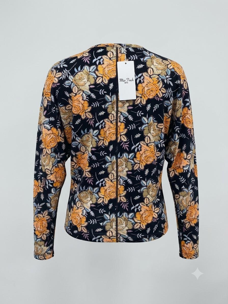 Golden Rose Botanical Rayon Spandex Dolman Top
