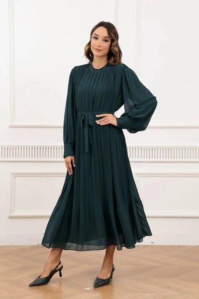 Forest Green Midi Dress | MissFinchNYC