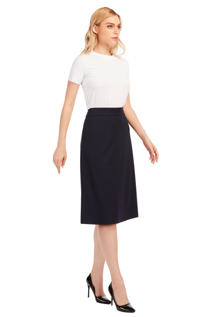 A-Line Knitted Fabric 27" Skirt - MissFinchNYC