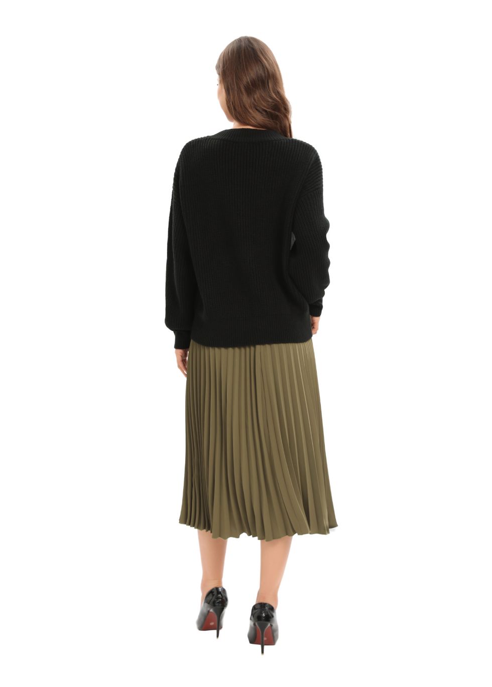 Long Sleeve Mix & Match Stylish Sweater - MissFinchNYC