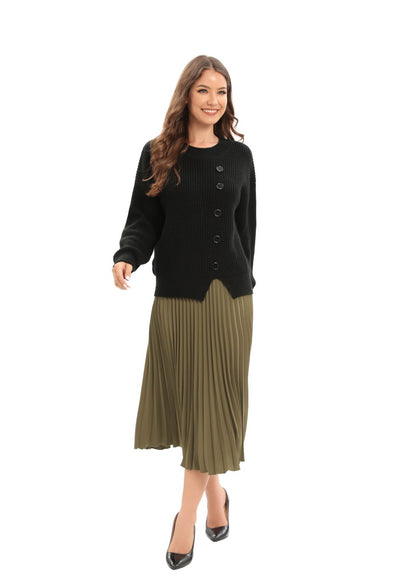 Long Sleeve Mix & Match Stylish Sweater - MissFinchNYC