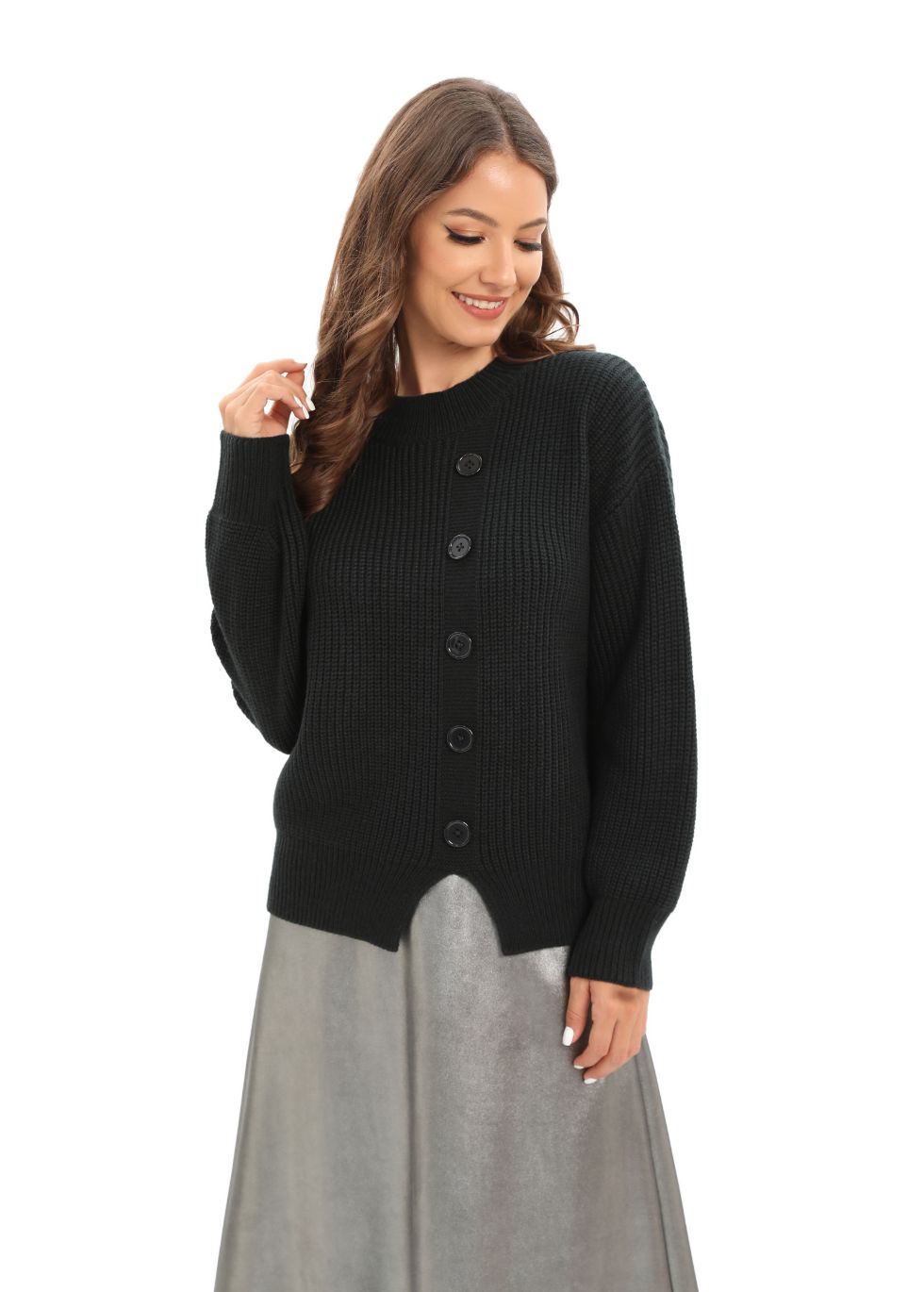 Long Sleeve Mix & Match Stylish Sweater - MissFinchNYC