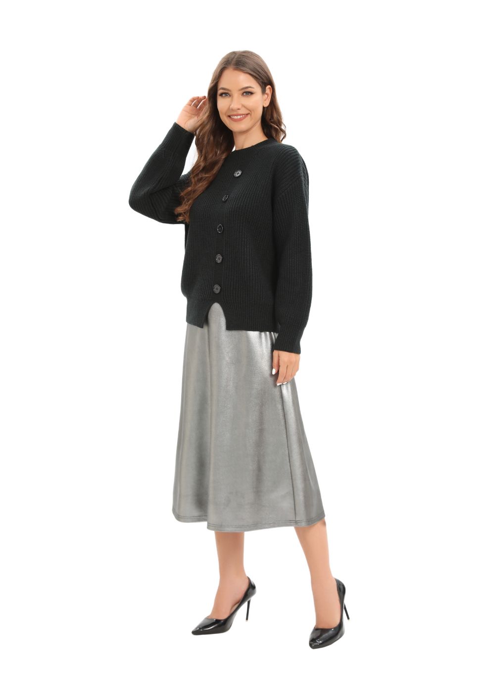 Long Sleeve Mix & Match Stylish Sweater - MissFinchNYC