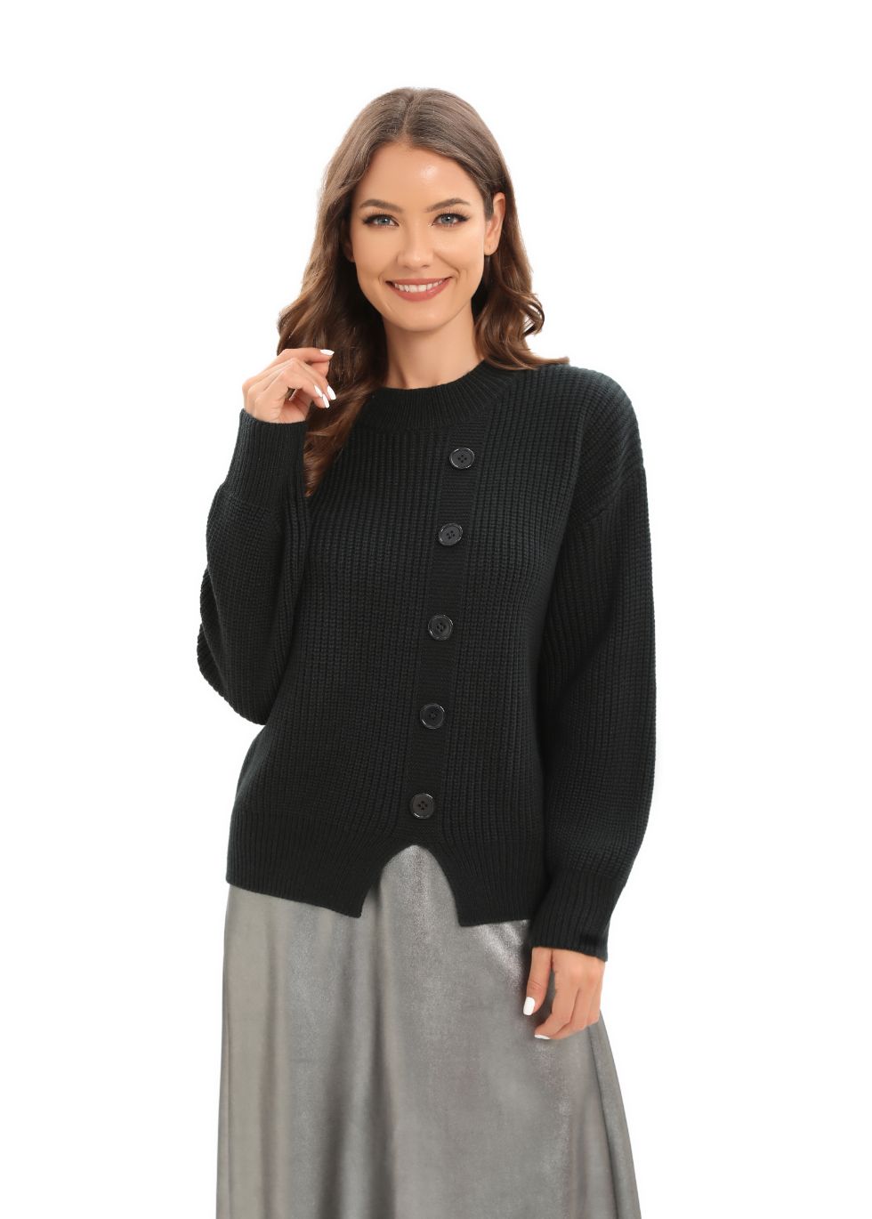 Long Sleeve Mix & Match Stylish Sweater - MissFinchNYC