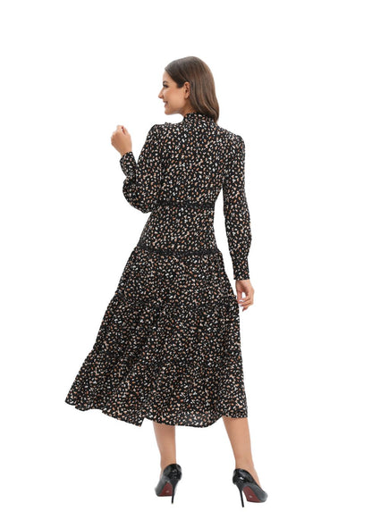 Pleated Elegance Midi Dress - MissFinchNYC