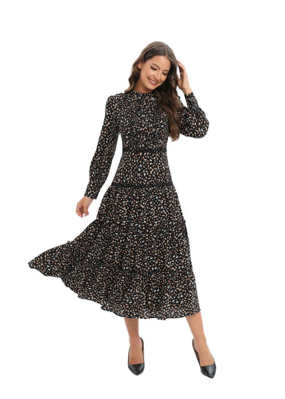 Pleated Elegance Midi Dress - MissFinchNYC