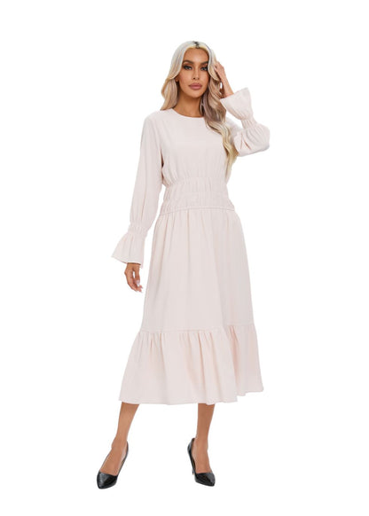 Charming Blush Layered Midi Dress - MissFinchNYC